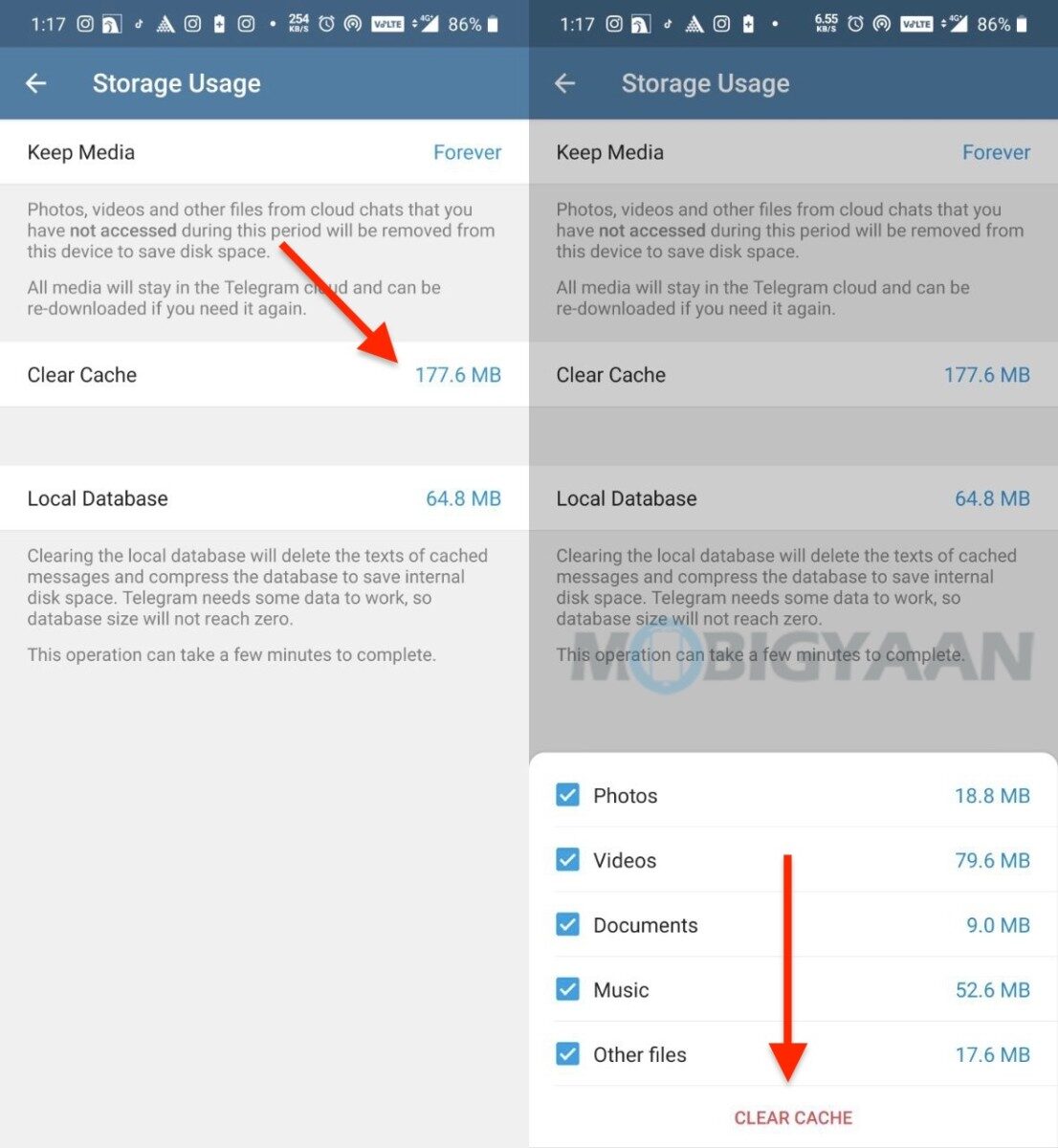 How To Free Up More Storage By Deleting Telegram Cache Files [Telegram
