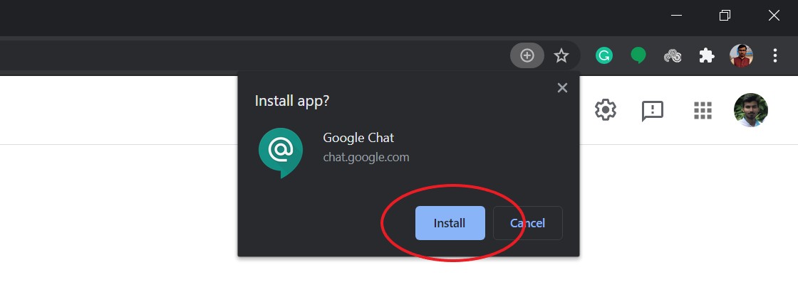 Installez Google Chat sur votre ordinateur