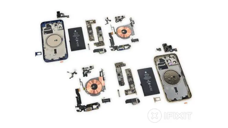 Le démontage complet de l'iPhone 12 et de l'iPhone 12 Pro d'iFixit révèle une conception modulaire avec des pièces interchangeables