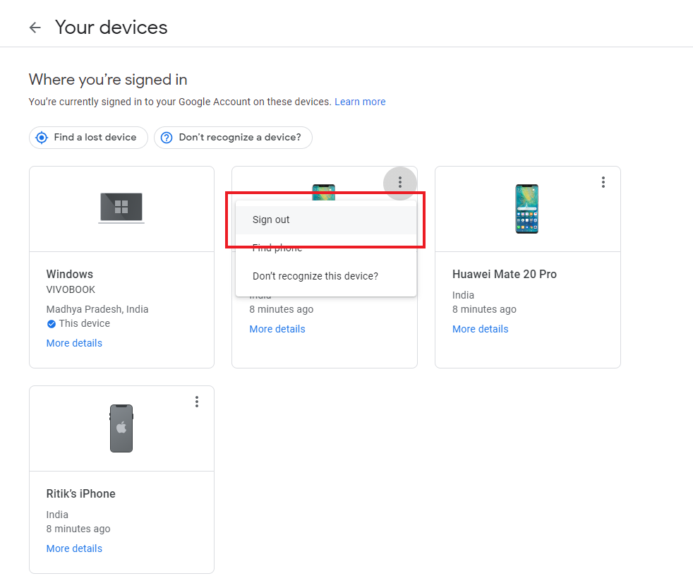 How to delete a Google account on Android