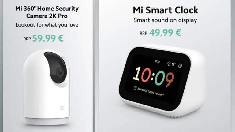Caméra de sécurité domestique Mi 360 2K Pro, horloge intelligente Mi lancée par Xiaomi