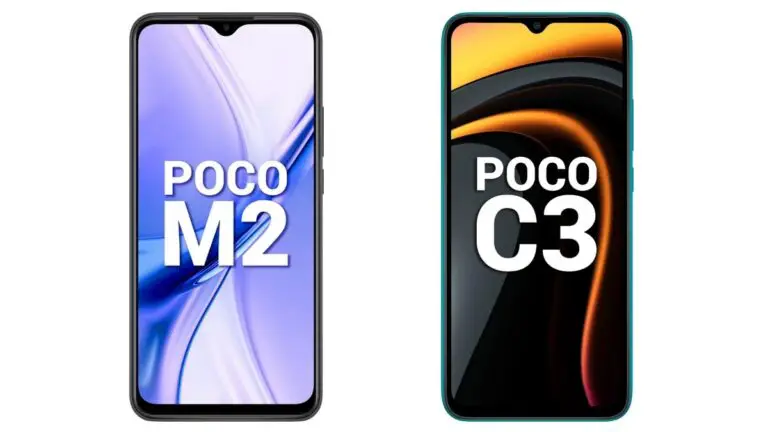 Poco M2, Poco C3 Prix en Inde Coupé;  Poco M2 commence maintenant à Rs.  9 999, la variante supérieure de Poco C3 coûte Rs.  8 499