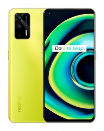 Realme Q3 Pro 5G colorway: Firefly (with glow in the dark logo)