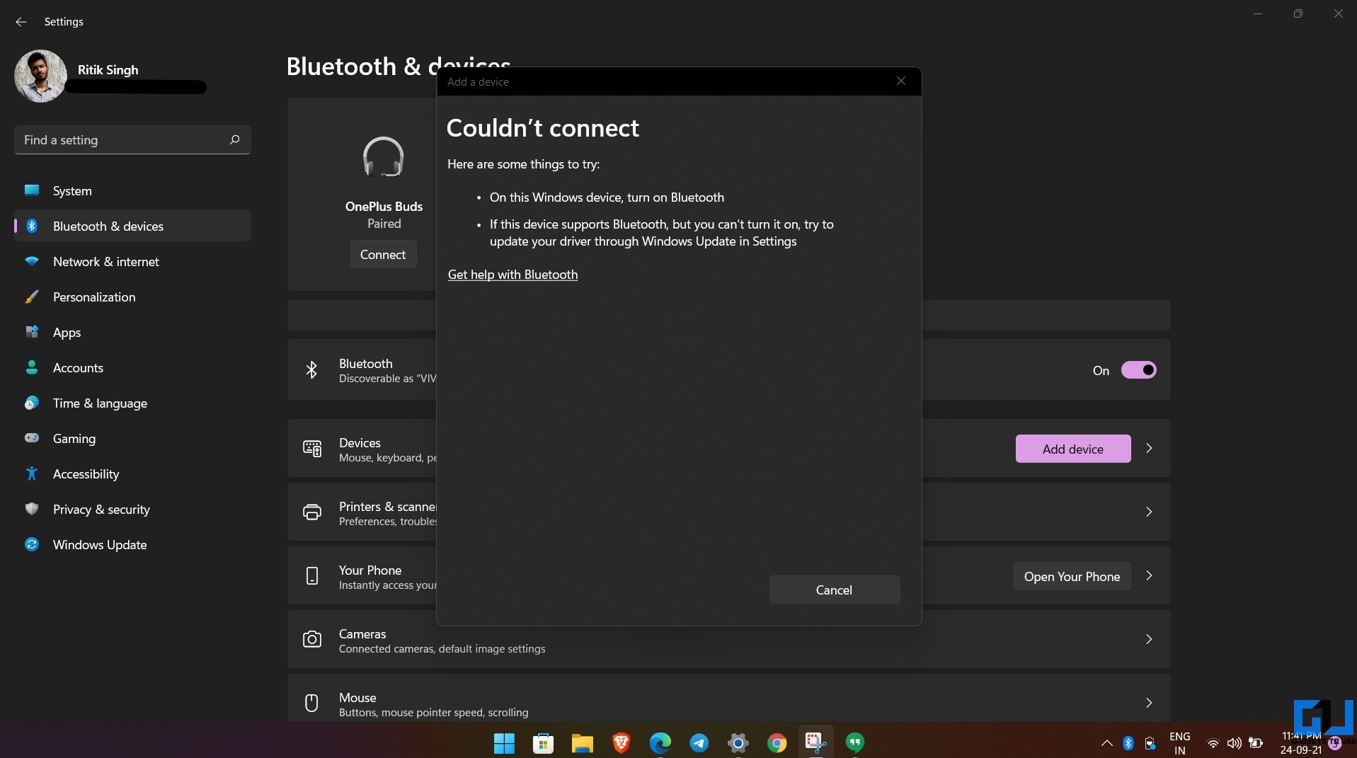 Résoudre les problèmes de Bluetooth, de décalage audio et de connexion sur un PC Windows 11