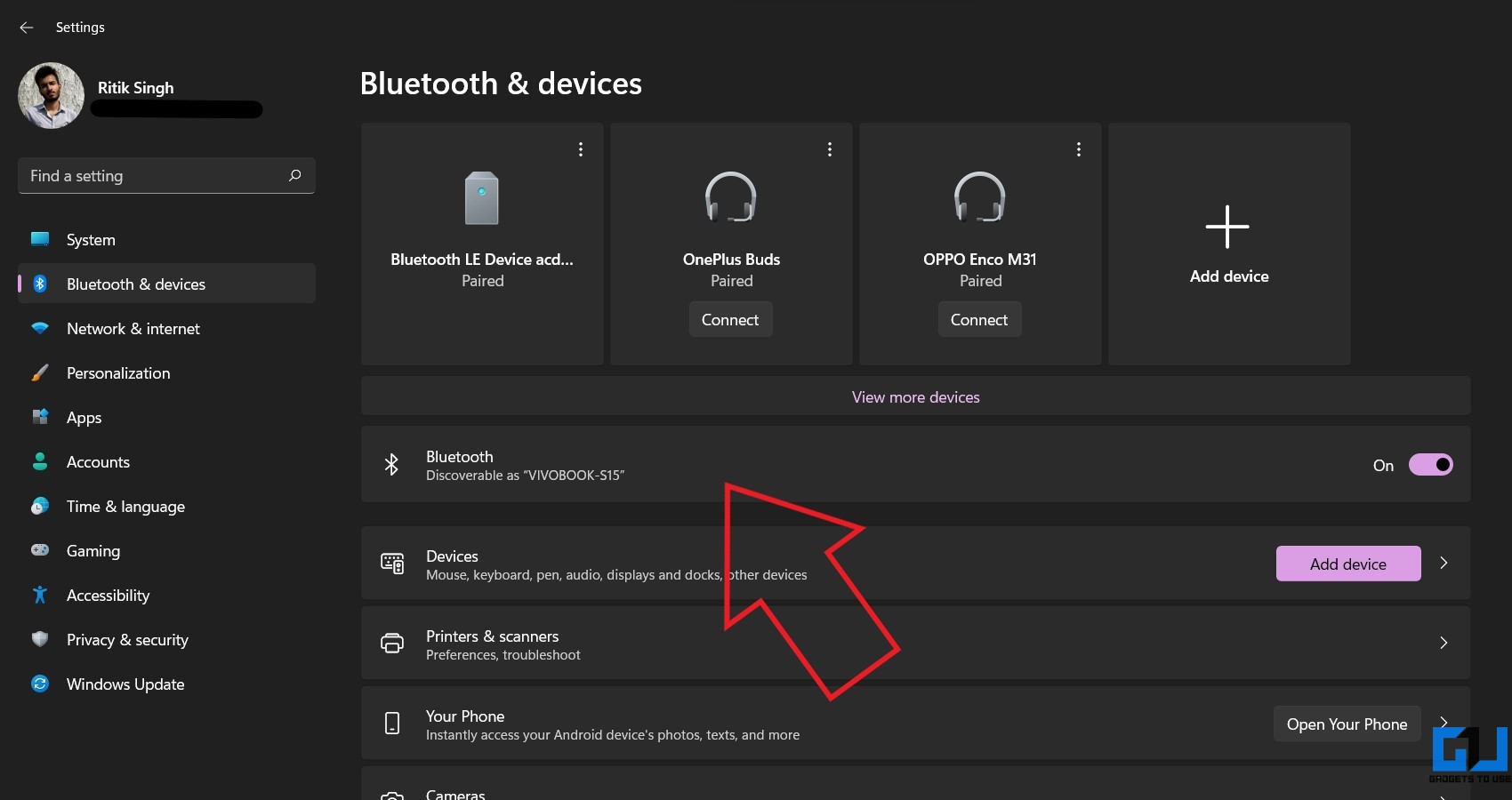 Résoudre le problème de couplage de la connexion Bluetooth Windows 11