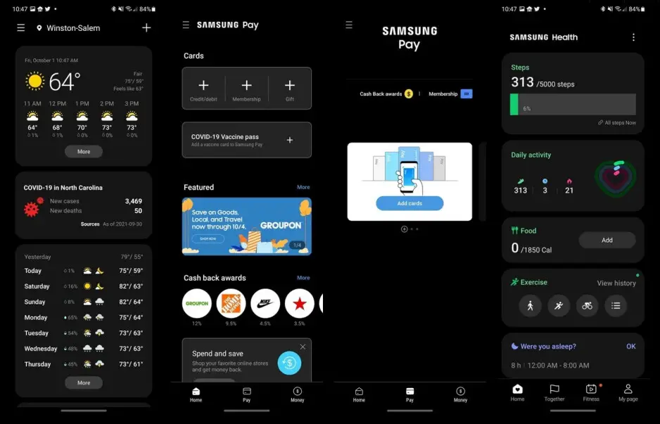 Samsung supprime les publicités des applications propriétaires telles que Météo, Samsung Pay et Santé.  crédit d'image-9to5Google - Samsung commence à supprimer les publicités de ses applications propriétaires