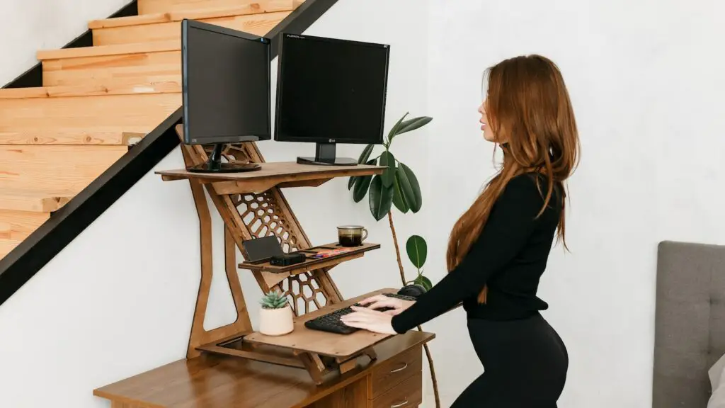 Which Standing Desk Should You For, Home Office Setup With Standing Desktop