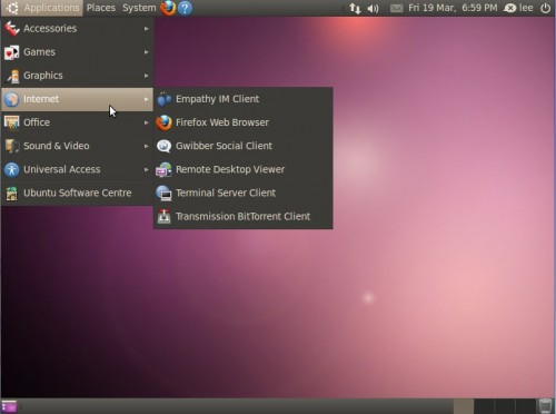 ubuntu lucid lynx bureau 500x372 Ubuntu 10.04 : Beta 2, Retour vers Google et Parts de marché