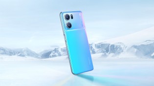 Oppo K10 5G en bleu glacier